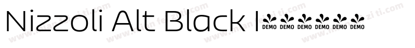 Nizzoli Alt Black I字体转换